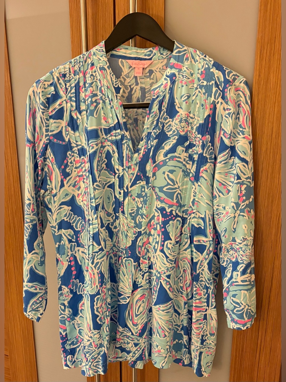 ❤️ Lilly Pulitzer Sarasota Tunic, “Into the Deep” Print, Size Medium